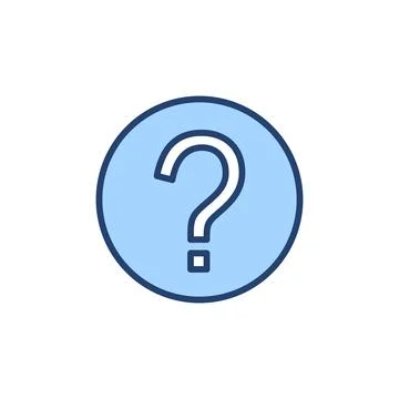 Question icon vector. question mark sign and symbol Stock Illustration
