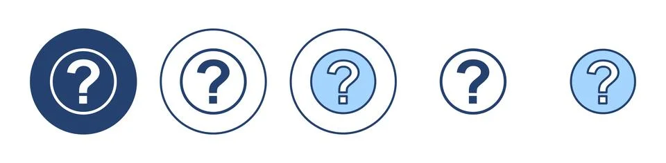 Question icon vector. question mark sign and symbol Stock Illustration