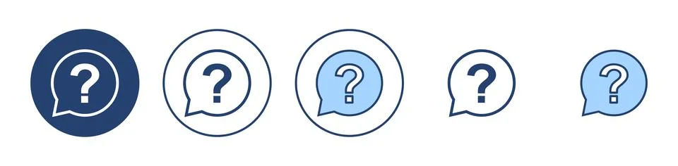 Question icon vector. question mark sign and symbol Stock Illustration