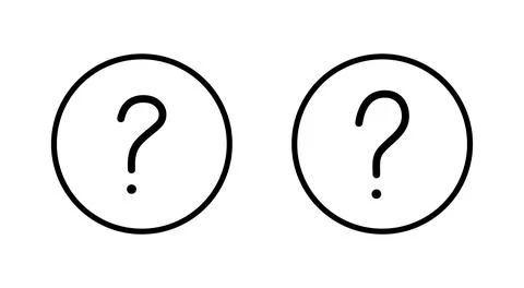 Question icon vector. question mark sign and symbol Stock Illustration