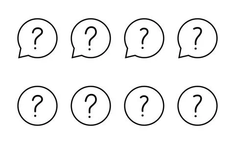 Question icon vector. question mark sign and symbol Stock Illustration