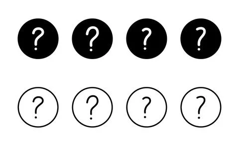 Question icon vector. question mark sign and symbol Stock Illustration