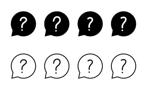 Question icon vector. question mark sign and symbol Stock Illustration
