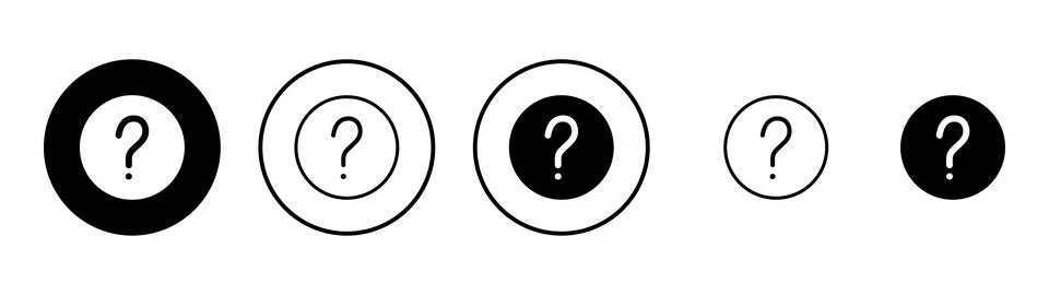 Question icon vector. question mark sign and symbol Illustrazione stock