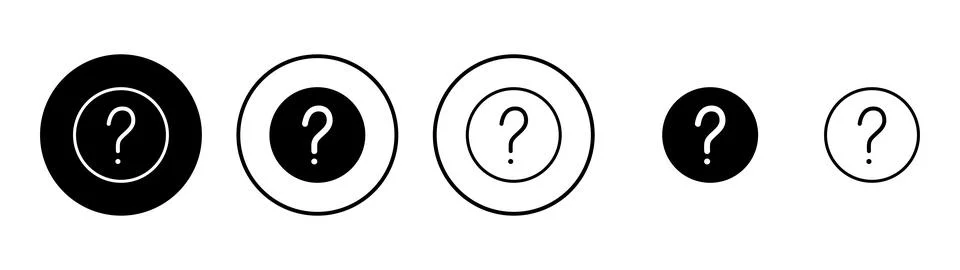 Question icon vector. question mark sign and symbol Stock Illustration