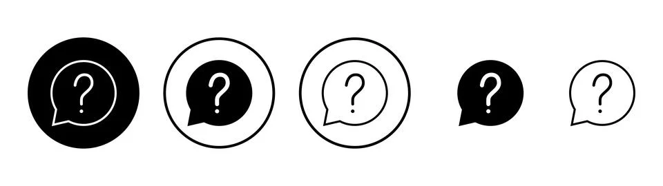 Question icon vector. question mark sign and symbol Stock Illustration