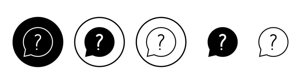 Question icon vector. question mark sign and symbol Stock Illustration