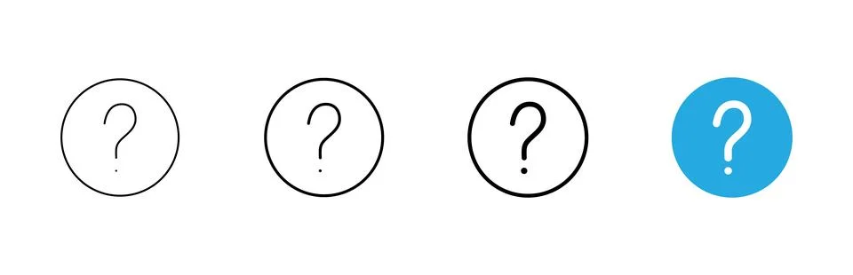 Question icon vector. question mark sign and symbol Illustrazione stock