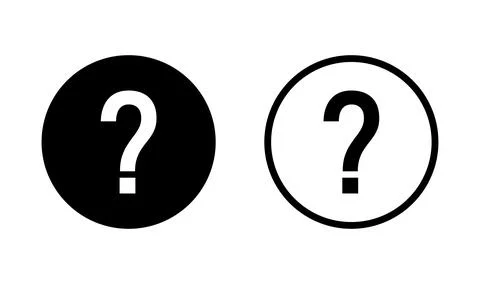 Question icon vector. question mark icon Stock Illustration