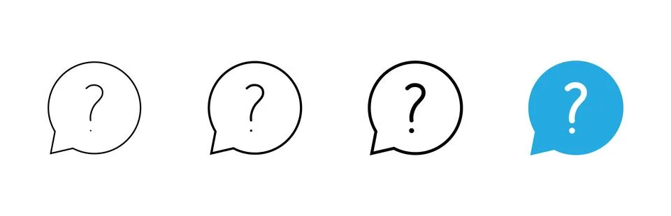Question icon vector. question mark sign and symbol Stock Illustration