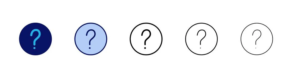 Question icon vector. question mark sign and symbol Stock Illustration