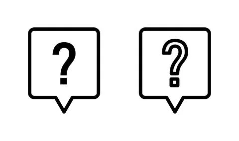 Question icon vector. question mark icon Stock Illustration