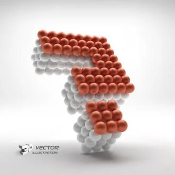 Question icon. Web design element. 3d vector illustration Stock Illustration