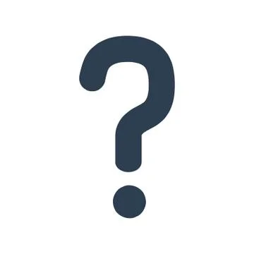 Question Icon on white background. Stock Illustration