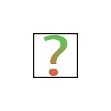 Question Icon on white background. Vector illustration Stock Illustration