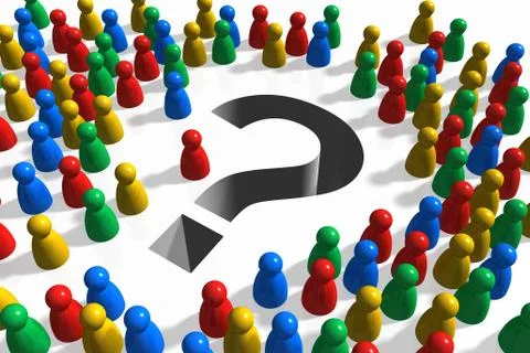 The question Ilustração Stock