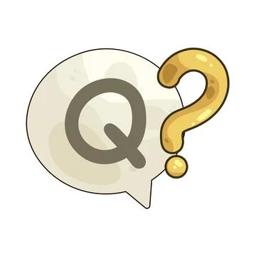 Question illustration Stock Illustration