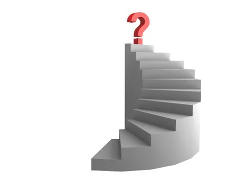 Question on ladder Stock Illustration