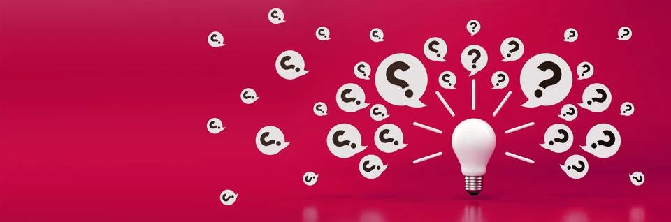 Question light Stock Illustration