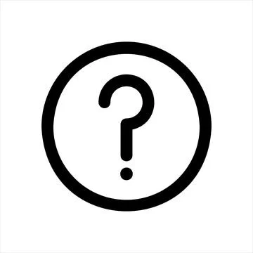 Question line icon vector illustration isolated on white background Stock Illustration