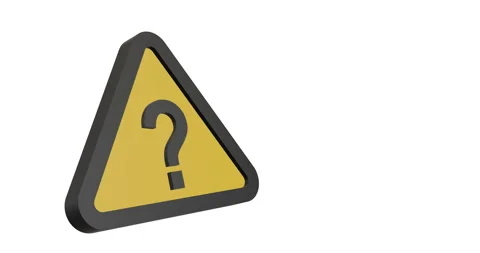 Question mark on 3D animation background | Stock Video | Pond5