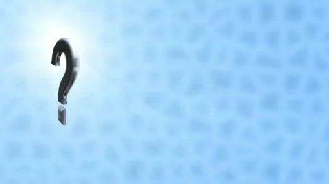 Question mark 3D bright Stock Footage 624355