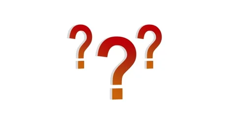 Question Mark. 3D Question Marks Concept Video stock 259131322