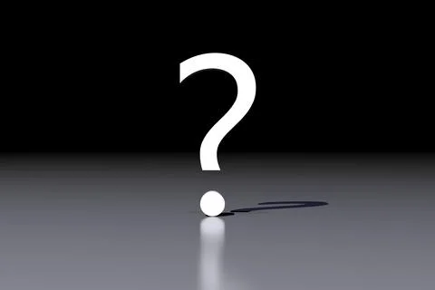 Question mark abstract. Question mark background. Question mark white color Illustrazione stock