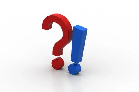 Question mark  and exclamation mark Free Stock Illustration