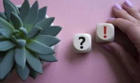 Question mark and exclamation mark symbol. Question mark and exclamation ma.. Stock Photos