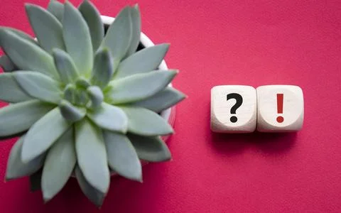Question mark and exclamation mark symbol. Question mark and exclamation ma.. Stock Photos