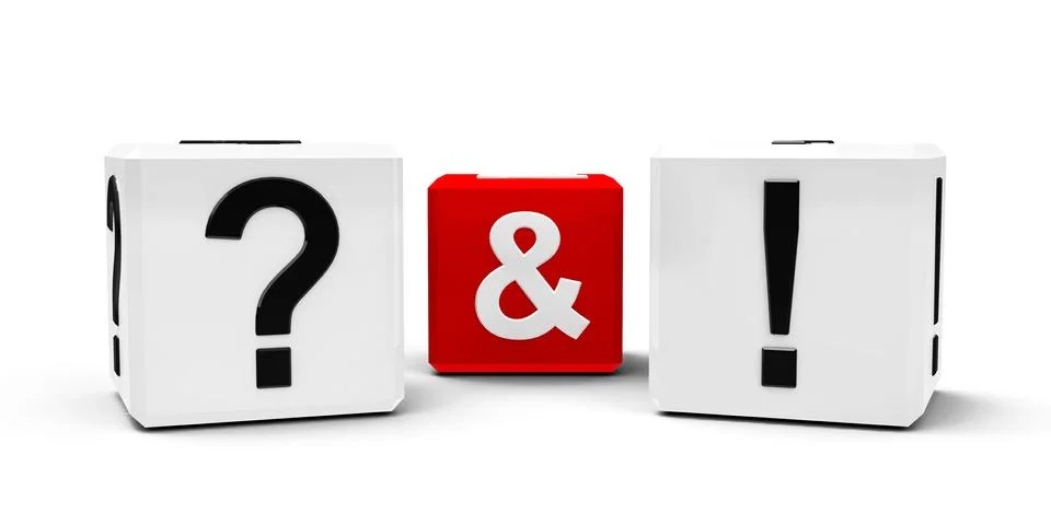 Question mark and exclamation point Stock Illustration