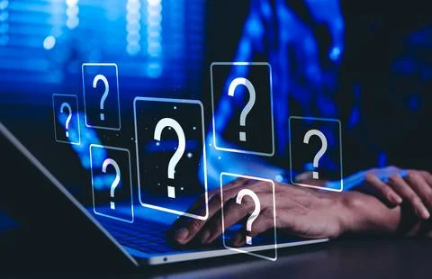 Question Mark and Problem Solving Concept. Stock Photos