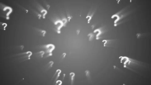 Question Mark Animated Looping Background_Gray Stock Footage 89848765