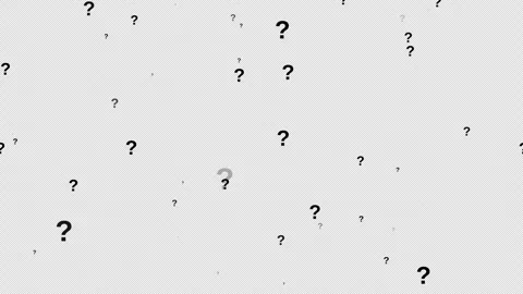 Question Mark Animated on Transparent Alpha Background. Flying Question Mark 4k Stock Footage 287105084