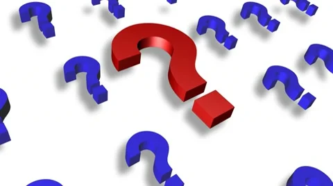 Question mark animation Video stock 10791862