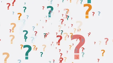 Question mark in animation Video stock 97156954
