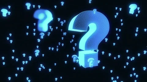 Question mark animation Stock Footage 304562323