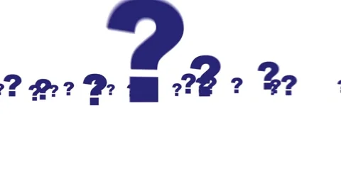 Question mark animation Stock Footage 304562339