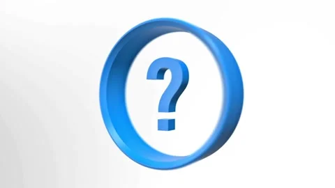 Question mark animation Stock Footage 304562351