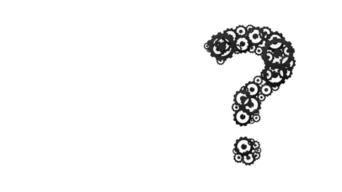 Question mark animation Stock Footage 304562359