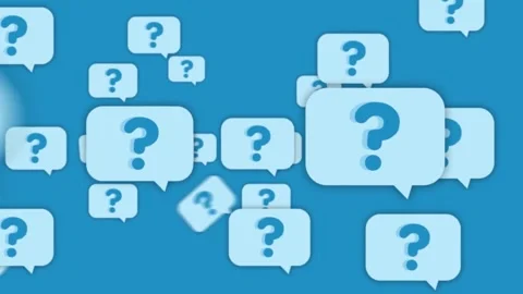 Question mark animation Stock Footage 304562374