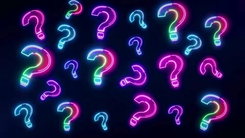 Question mark animation Stock Footage 304562380