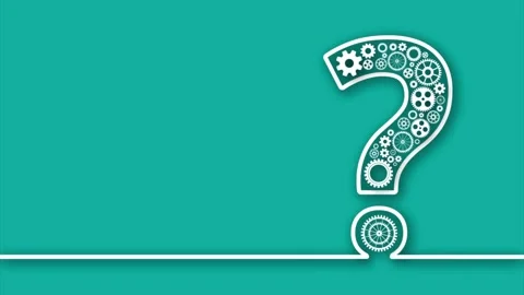 Question mark animation Stock Footage 304562391