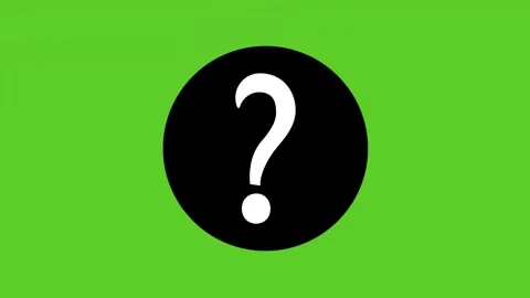 Question Mark animation Green screen. Doubts, Choosing, final decision, Why.. Stock Footage 274443821