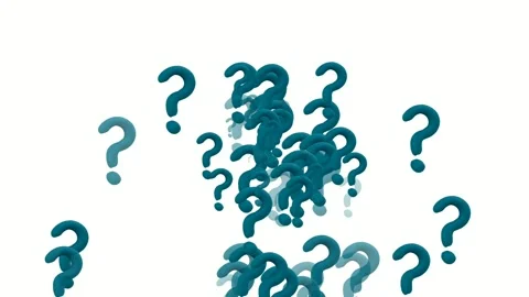Question Mark Animation isolated on white background stock video Stock Footage 280152179