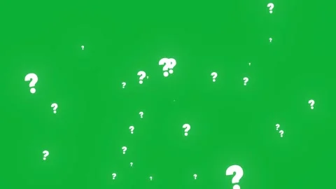 Question mark animation pop up question mark flat. Green screen alpha looping 4k Stock Footage 291393603