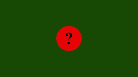 Question mark animation with red neon glow. Question mark symbol inside a g.. Stock Footage 337618102
