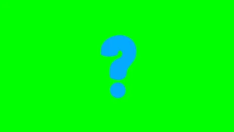 Question Mark Animation Video With Green Screen background Video stock 268817115