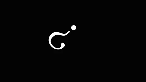 Question mark animation with white glowing light. Question mark digital sym.. Stock Footage 337622138
